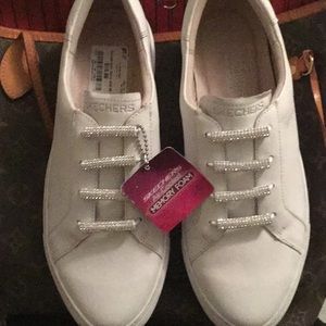 Sketchers rhinestone lace ups new
